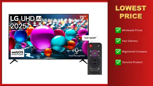 LG Tv 75 Inch UHD AI 4K Smart Television Brand New 2025 Model 1 Year Warranty