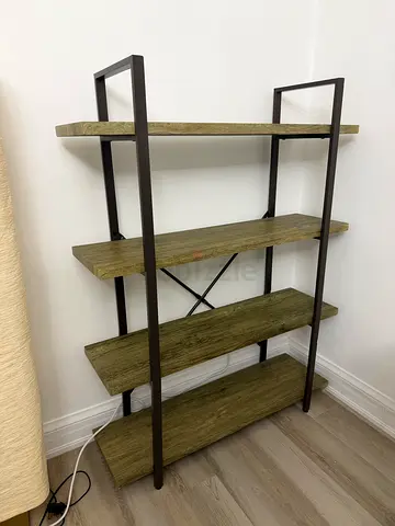 Wood and Metal  Ladder Shelf