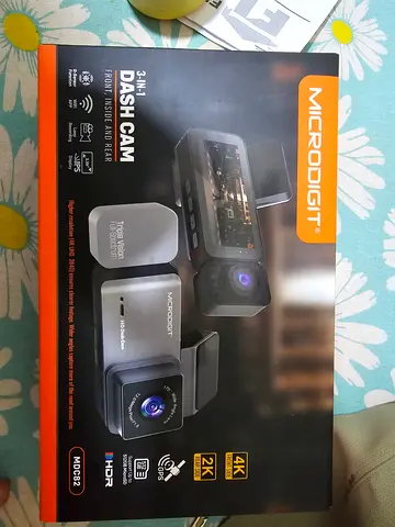 Microdigit MDC82 3-in-1 Dash Cam  4K Front, 2K Rear & IR Interior Car Camera with Night Vision sale