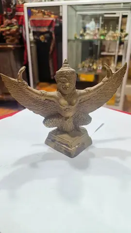 Brass Antique Garuda Statue - 15x11cm