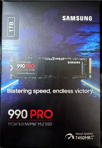AED 850 (Brand New & Sealed) Samsung 990 PRO 1TB PCIe 4.0 NVMe M.2 SSD