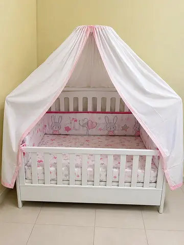 Baby Canopy and Bedding - Good Condition