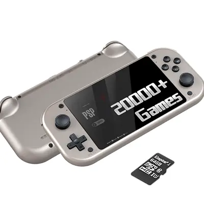 Handheld Retro Console (PSP-style) with 20,000+ Games on 64GB MicroSD