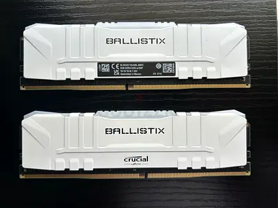 Crucial Ballistix DDR4 RAM 2x8GB - White (open for little negotiation)