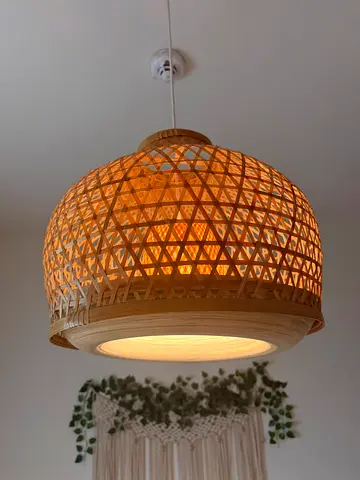 IKEA MISTERHULT Handmade Bamboo Pendant Lamp (45 cm)