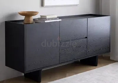 Dark brown Storage Cabinet - 3 Doors, 2 Drawers for sale