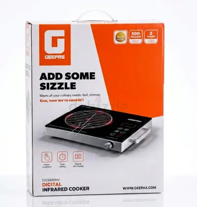 Geepas Digital Infrared Cooker - Single Burner (New in Box)