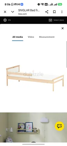 IKEA kids bed frame and mattress urgent sale