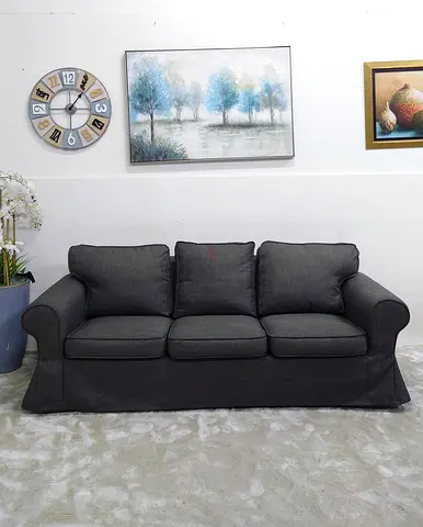 IKEA EKTROP 3-Seater Sofa BLACK