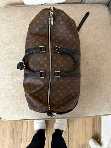 Louis Vuitton Monogram Keepall 55 Travel Duffle Bag