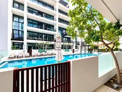 Spacious 1BR Apartment | Pool View Terrace | Unfurnished