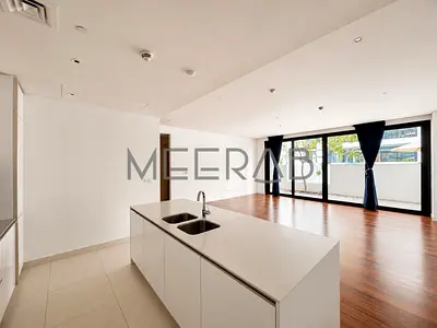 Spacious 1BR Apartment | Pool View Terrace | Unfurnished