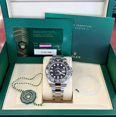 Rolex GMT-Master II Bruce Wayne Oyster 1:1 Clone with box and card