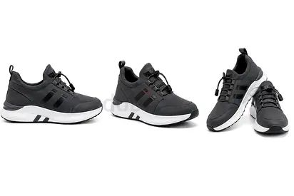 grey Casual Athletic Sneakers - Size Available