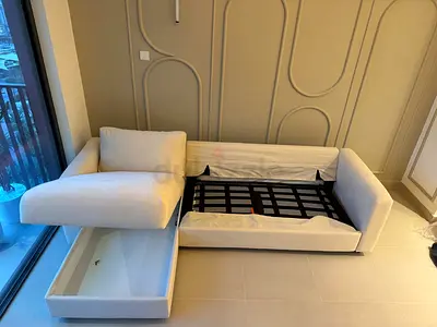 Almost brand new IKEA vimle beige color sofa bed with storage