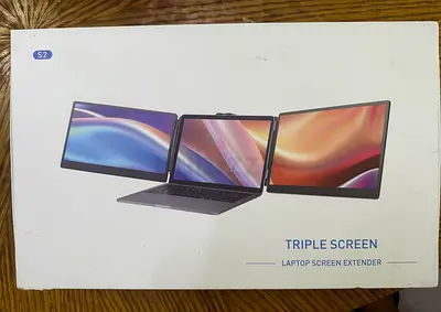 Triple Screen S2 Laptop Screen Extender – Portable Dual Side Monitors