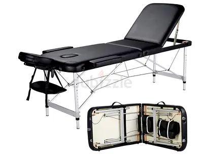 ADDCOOL Portable folding massage table - adjustable backrest, carry case included