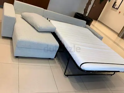 Excellent condition IKEA vimle l'shape Sofa bed with storage beige