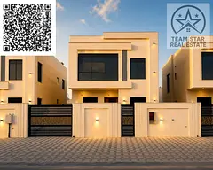 Luxury villa for sale in Al Helio 2 – Ajman - 3 master bedrooms - registration fees included - pri