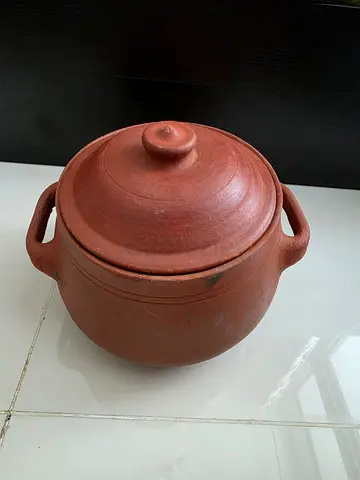 Traditional Clay Cooking Pot with Lid