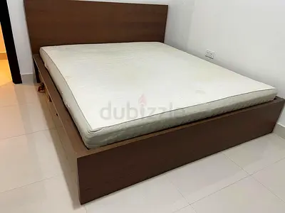 King Size IKEA Bed Frame + Mattress for Sale