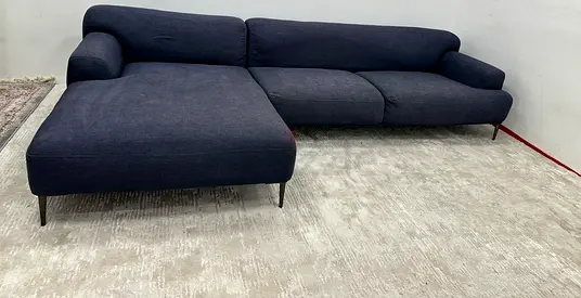 Like new condition the loom collection lshape sofa