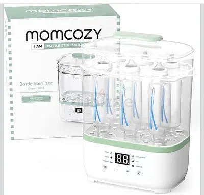 Momcozy Bottle Sterilizer and Dryer, 8-in-1 Electric Steam Baby Bottle Sterilizer for Baby Bottles,