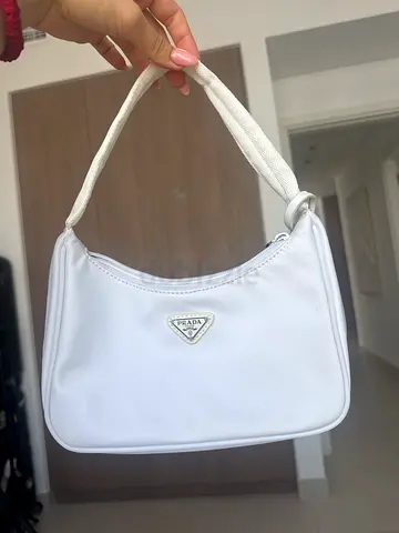 Luxury bag design white handbag nylon women used