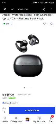 Shokz (Aftershokz-style) True Wireless Earbuds with Charging Case - Black