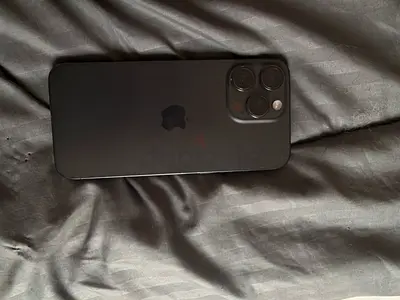 15 pro max Apple iPhone (black) with triple camera - good condition