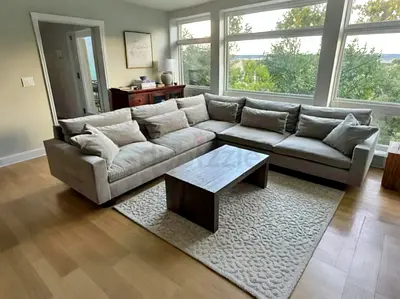 Luxurious West Elm Harmony Corner Sofa Perfect Condition