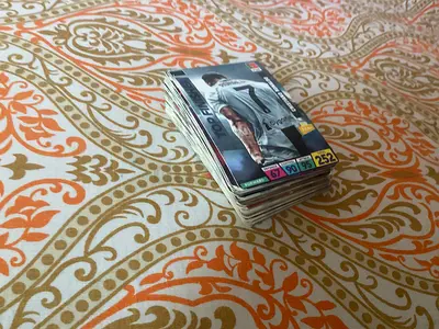 Football player cards 55 pieces