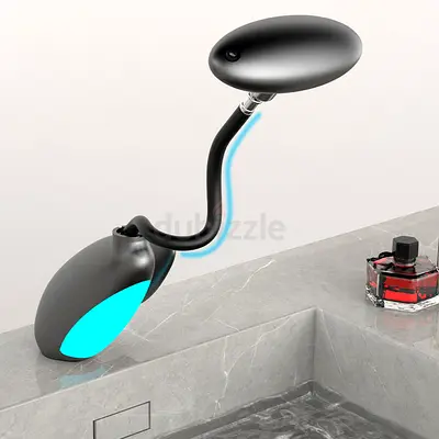 Modern Four Functions Luxury Zinc Alloy Single Hole Basin Taps with LED Pull Out Spray Hot/Cold Wate