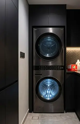 LG 19kg Washer & 16kg Dryer Stacked Front-Load Digital Inverter Set – Like New Condition