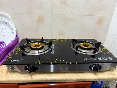 Sanford 2 Burner Gas Stove with Glass Top