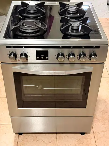 Brand Hoover Top 4 Burner Gas Down Oven Electric Cooker Range Size 60/60 cm