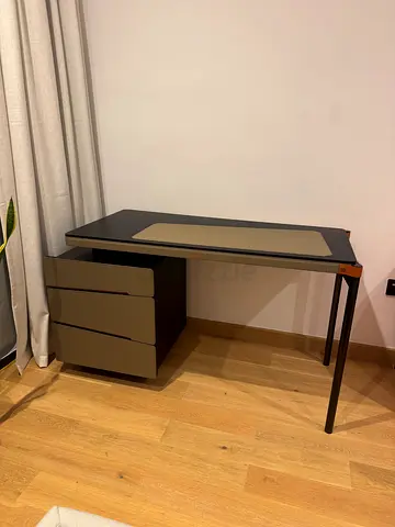 Modern Office Desk with Side Drawers, Ebarza