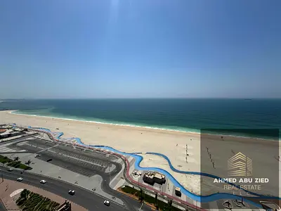 Two master bedrooms, large living room, spacious kitchen, three bathrooms, balcony, sea view, built