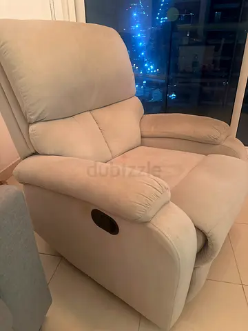 Beige Single-Seat Recliner Sofa Chair - Comfortable