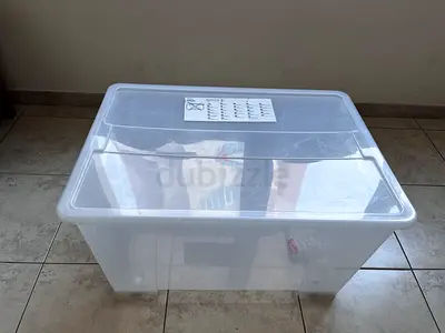 SAMLA storage box with Lid transparent