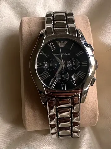 Emporio Armani Classic Black Dial Chronograph Men’s Watch (AR5905 Series Style) Unisex
