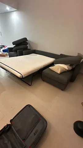 Ikea vimle L shape sofa bed with mattress