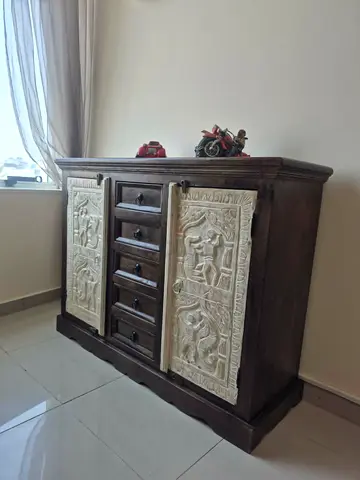 Hand Carved Antique Sideboard