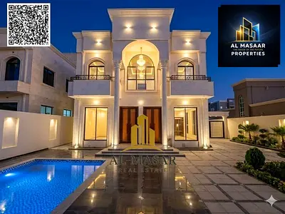 A spacious villa with a classic design, located near Sheikh Ammar Street and featuring a private sw