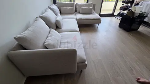 IKEA soderhamn l Shape Sofa beige