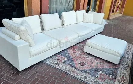Perfect condition Marina home Modular Sofa with footstool