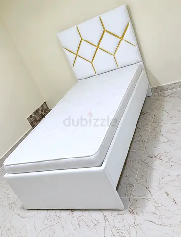 Brand new velvet single bed with medical mattress available