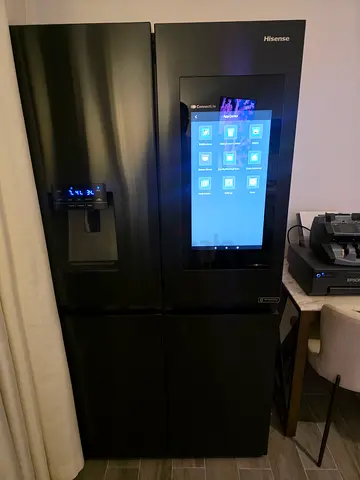 Hisense 4 Door Led Screen Fridge Freezer Side By Side Water Dispenser ice maker