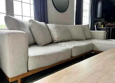 Feather 🪶 filled West Elm New Port L Shape Sofa Perfect Condition