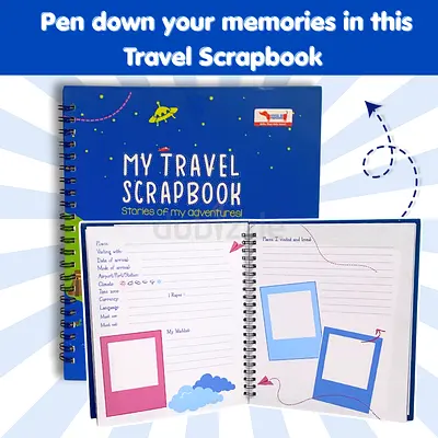 Travel Scrapbook - Spiral Memory Journal